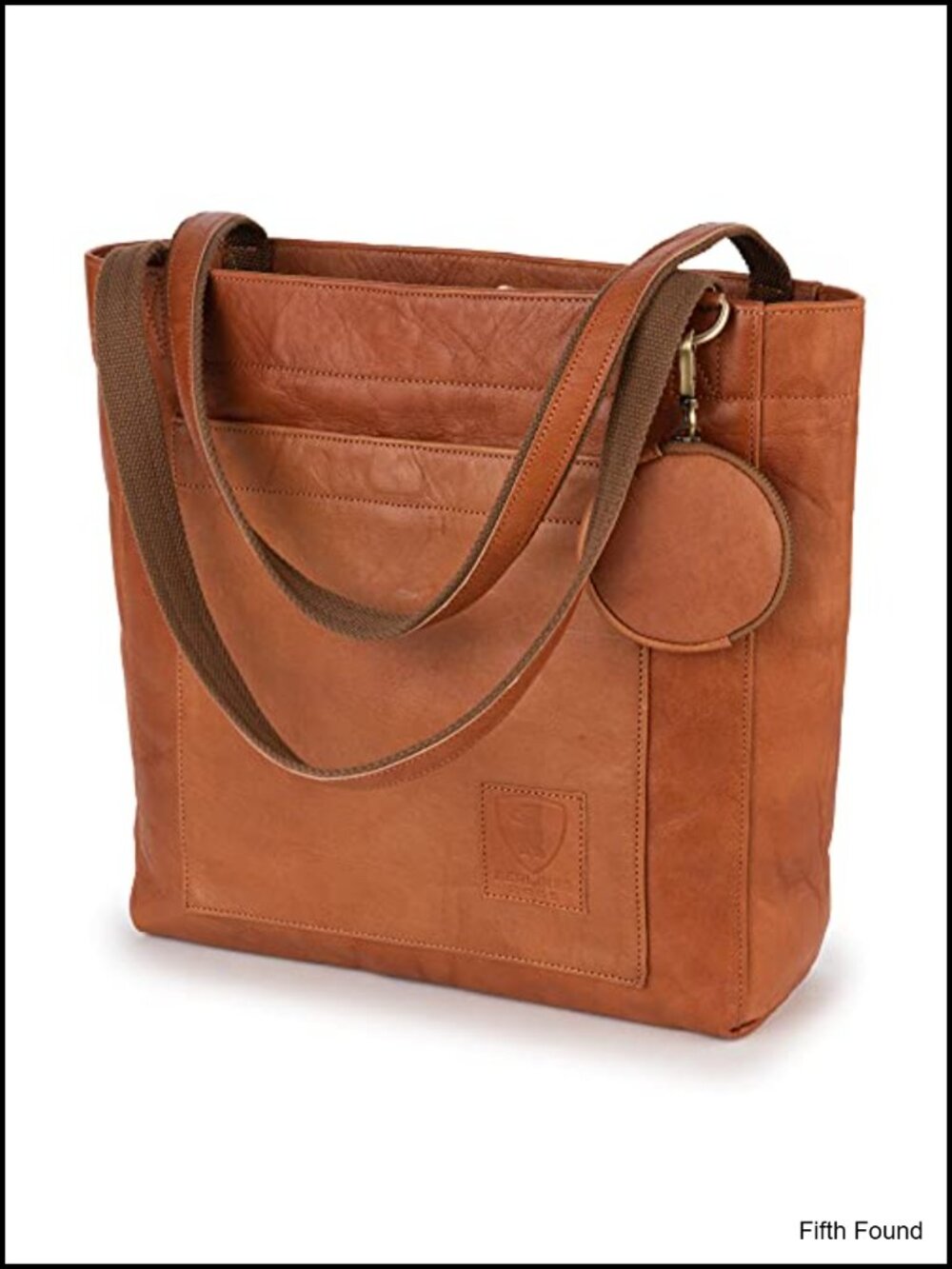 Vintage Full Grain Leather Tote Bag for Women